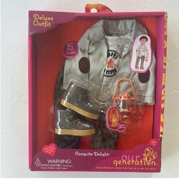 Our generation campsite delight outfit NEW for 18” fashion doll - Picture 1 of 8